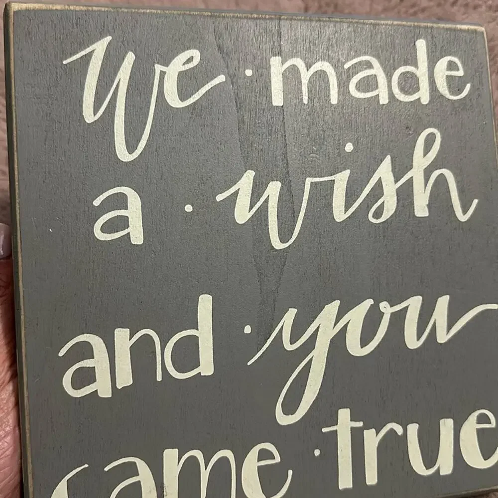Primitives By Kathy Box Sign, We Made a Wish and You Came True, 8